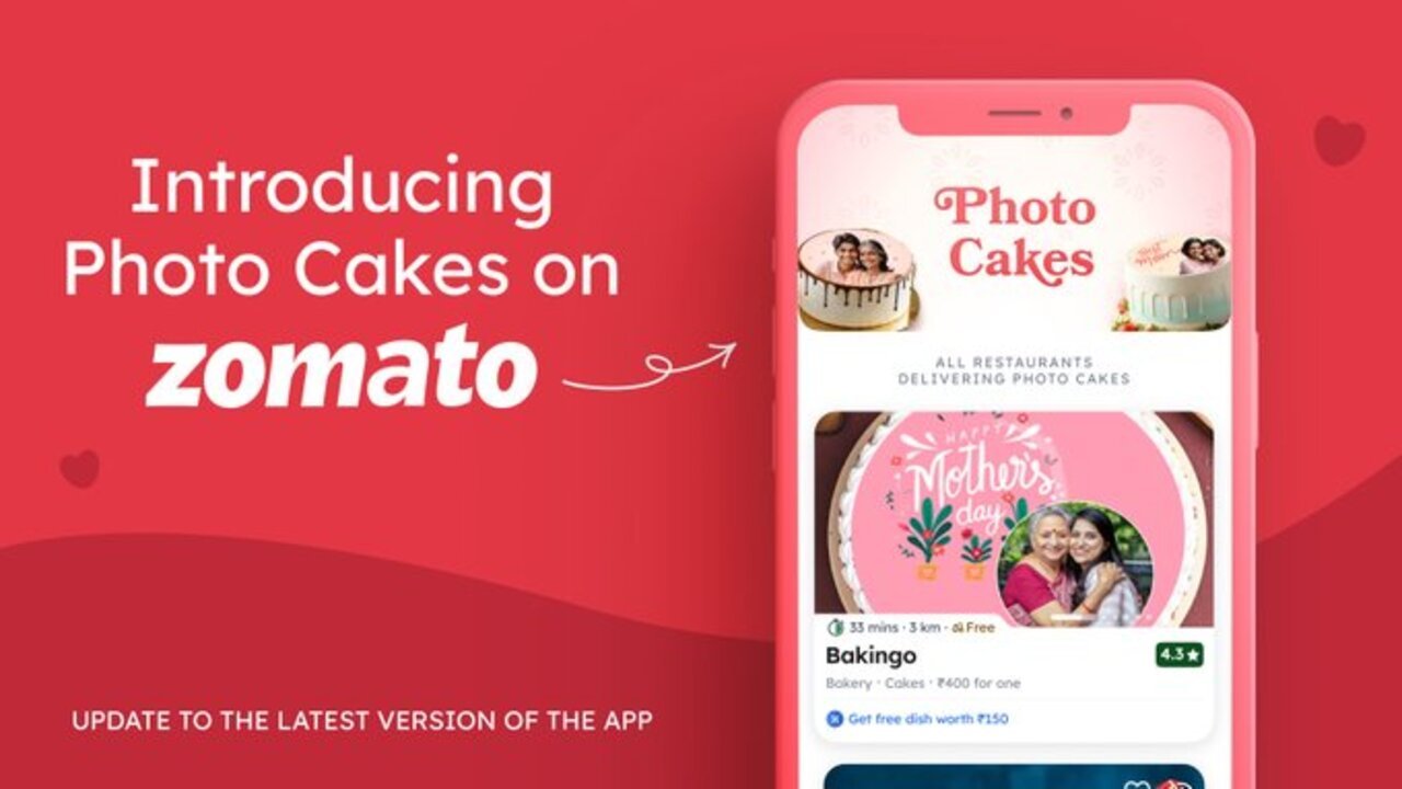 Zomato ने लॉन्च की नई सर्विस, फोटो केक मात्र 30 मिनट में डिलिवरी