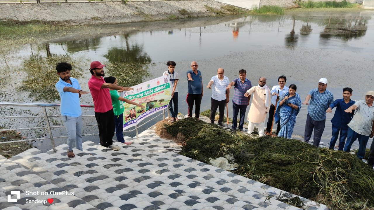 जल गंगा संर्वधन अभियान में नगरीय क्षेत्र के जल स्रोत किया जा रहा है जीर्णोद्धार